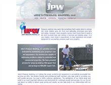 Tablet Screenshot of jakespressurewashing.com